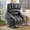 Grey, variant on OUINCH Leather Recliner with Remote Controls and USB Ports, Brown