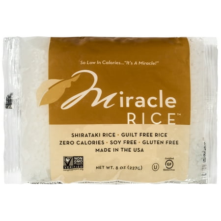 (2 Pack) Miracle Noodle Shirataki Rice, 8 oz