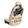 thumbnail image 4 of Lsque Let The Adventure Begin Pattern Car Seat Covers for Front Seats , Waterproof Seat Covers for Cars, Sporty Front Seat Covers,Car Seat Cover Protector Front Seats, 4 of 5