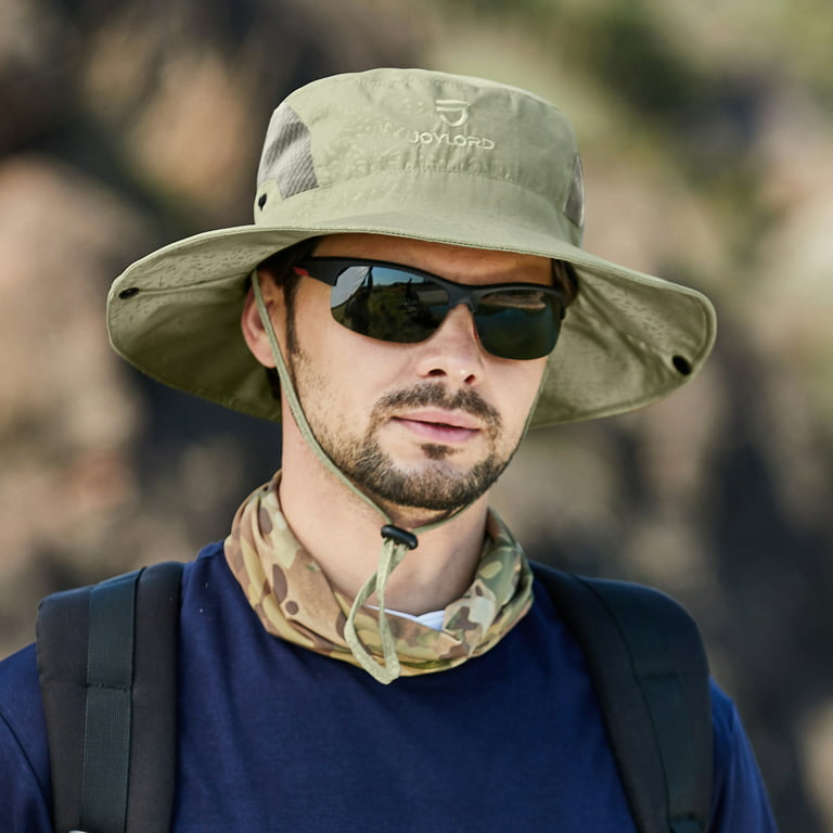 Men Mountaineering Fishing Hat Camouflage Hood Rope Outdoor Shade