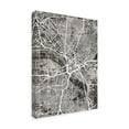 thumbnail image 2 of Trademark Fine Art 'Dallas Texas City Map Black' Canvas Art by Michael Tompsett, 2 of 4
