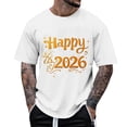 thumbnail image 1 of Tops para hombre, blusas y camisas de manga corta con cuello redondo para hombre, camisetas casuales con estampado de moda para hombre, blusa de manga corta, blusa de poliéster para hombre., 1 of 5