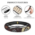thumbnail image 2 of XMXT Various Christmas Balls Prints Steering Wheel Cover, Elastic Non-Slip Universal Fit Car Decor Accessories Protector for Auto SUV Trucks, 2 of 8
