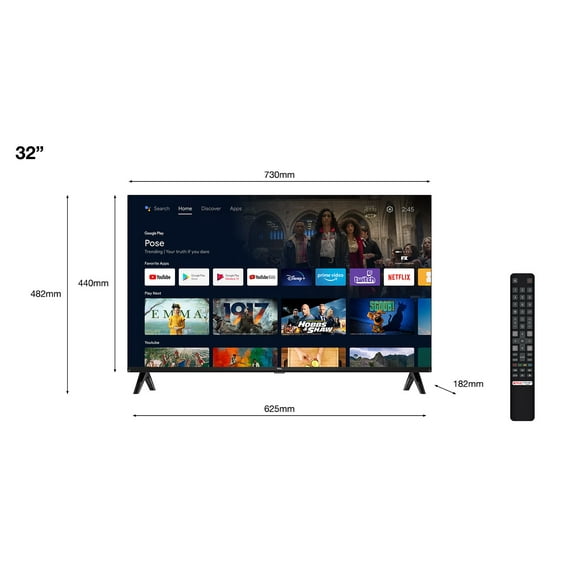 TCL S54 32S5400A TV 81.3 cm (32") HD Smart TV Wi-Fi Silver