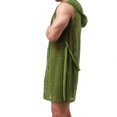 thumbnail image 4 of Men's Sexy Hollow Hooded Sleeveless Robes Bathrobes Mesh See-Through Lingerie Sleepwear Pajamas, 4 of 5