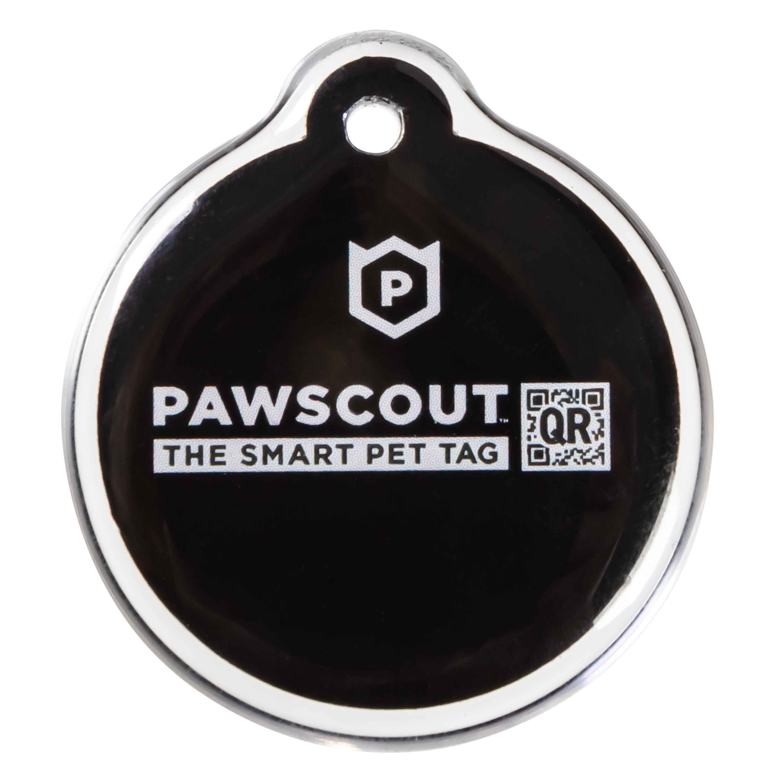 PawscoutQR Smart Pet Tag for Dogs & Cats, Pair with App to Send Lost & Found Pet Alerts