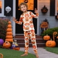 thumbnail image 7 of Onlypjs Halloween Family Matching Pajamas Set Pumpkin and Ghost Print Sleepwear Long Sleeve Fall Holiday Loungewear Outfit, 7 of 7