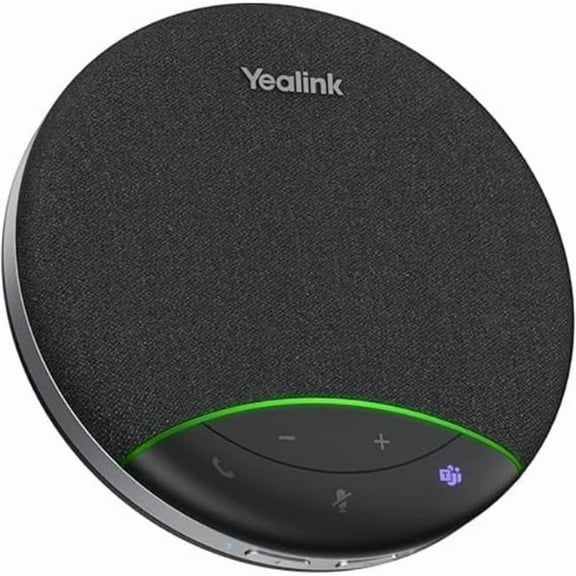 Yealink SP92 USB-C-A Bluetooth Speaker & Microphone with Dongle - Conference Speakerphone for Teams - Black