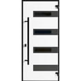 thumbnail image 5 of Front Exterior Prehung Steel Door / Ronex 0131 Grey / Entry Metal Modern Painted W36" x H80" Left hand Inswing, 5 of 6