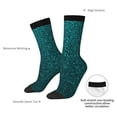 thumbnail image 4 of Rateoe Navy blue sparkling for Women Casual Calf Socks - Cute Crew Socks - Thin Soft Above Ankle Socks Size 5-11, 4 of 6