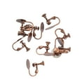 thumbnail image 1 of 10 piezas de latón con tornillo en la parte trasera, gancho para pendientes, base en blanco, cabujones de 0.394 in Cobre Zulema Resultados de la joyería del pendiente del clip, 1 of 8