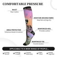 thumbnail image 2 of Sikiie Sky Sunflower Skull 1 Pairs Compression Socks for Men and Women 15-20 mmHg Running Support Socks, 2 of 7