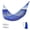 blue255*130cm, variant on Hammock with Ice Silk Mesh for Outdoor Camping, Anti-Roll Curved Spreader Bar Swing, Breathable Travel Lounger for Backyard or Beach