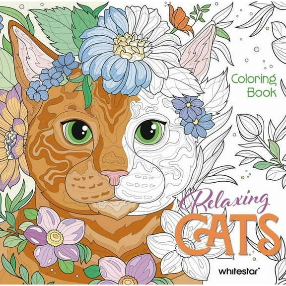 Calm Coloring: Natural Wonders Relaxing Cats Coloring Book, (Paperback)