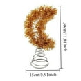 thumbnail image 7 of Shoreew Tinsel Fringe Christmas Tree Topper Metallic Golden Star/Moon/Heart Christmas Treetop Ornament for Xmas Tree Decoration Holiday Party Supplies, 7 of 7