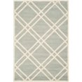 thumbnail image 4 of Safavieh Chatham Tapis Rond en Laine Touffetée à la Main en Gris et Ivoire, 4 of 9