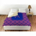 IDG Moroccan Monogram Magenta Duvet Cover
