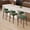 Green-26in, variant on Daluvenix 29″ Counter Height Bar Stools Set of 4, Modern Linen Upholstered Bar Stools, Solid Wood Legs, Curved Back Upholstered Bar‑Chairs for Kitchen Island Dining Room Bar, Blue