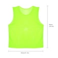 thumbnail image 1 of Chaleco de fútbol, Paquete de 12 Camisetas de Entrenamiento de fútbol de Malla de Scrimmage Camisetas de fútbol Transpirables para Adultos Salida de Alta Intensidad, 1 of 6