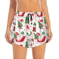 thumbnail image 2 of KLL Gnomes Merry Christmas Pattern Shorts Women,Athletic Shorts High Waisted Running Shorts Pocket Sporty Short Gym Elastic Workout Shorts-Large, 2 of 7