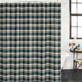 thumbnail image 3 of Green Beige Buffalo Plaid Waterproof Fabric Shower Curtain,Farmhouse Checkered Waterproof Fabric Shower Curtain for Bathroom Curtains Bathtubs Hotel Shower Curtains with 12 Hooks Small 36x72in, 3 of 8