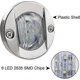 thumbnail image 5 of 4 Pack Led Boat Light 12v Round Marine Lamp Led Transom Mount Light For Boat Deck (white), 5 of 5