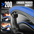 thumbnail image 6 of Bigzzia Gaming Chair, Ergonomic Computer Chair with Lumbar Support and Headrest, Blue, 6 of 9
