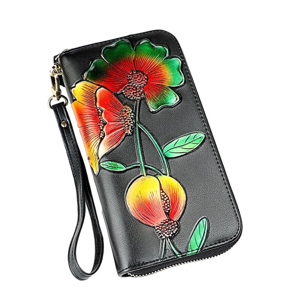 Sonducket Cartera de cuero para mujer, portátil, elegante, de repuesto, resistente al agua, elegante, para pasaporte, billetera, billetera con Type3 NO3