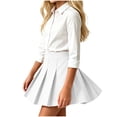 thumbnail image 6 of hoksml Girls Pleated Skort, High Waist Skirt with Built-in Shorts for Back to School Daily Wear, Soft Fabric in a Range of Colors, 6 of 8