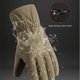 thumbnail image 2 of Guantes de esquí para hombre, de invierno, con forro polar, gruesos, para ciclismo al aire libre, motocicleta, a prueba de viento, impermeables, a prueba de frío, cálidos, guantes de pantalla táctil, 2 of 5