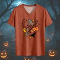 thumbnail image 5 of Women's T Shirt Short Sleeve Top Daily Tunic Blouse Graphic Blouse Casual Basic Tee, 5 of 5