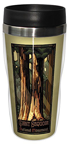 Lanquist Stainless Steel Sip N Go Travel Tumbler Tree-Free Greetings sg23118 Vintage Breckenridge Colorado Family Tobogganing by Paul A 16-Ounce