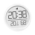 thumbnail image 4 of Reloj de pared digital de 2,9 pulgadas, funciona con pilas, multifuncional, 12/24 horas. Blanco, 4 of 9