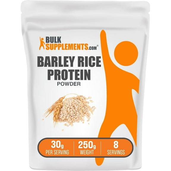 BulkSupplements Barley Rice Protein Powder - 30g per Serving - 250 Grams (8.8 oz) - 8 Servings