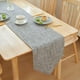 thumbnail image 1 of Camino de mesa Caminos de mesa de arpillera gris con camino de mesa con borlas para mesa de centro, cubierta de tocador para mesa de comedor Caminos de mesa grises Decoración de fiesta de primavera Caminos de mesa de comedor, 1 pieza - 30 * 210 cm,Gris Tableway JM, 1 of 4