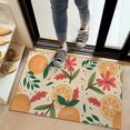 thumbnail image 2 of Oranges Flowers Beige Pattern Door Rugs,Washable Non Slip Door Mats Indoor,Decorative Door Mats,Entry Mat Indoor for Entrance,Bedroom,Kitchen,Bathroom,20"x32", 2 of 6
