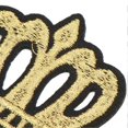 thumbnail image 2 of 10Pcs Crown Embroidered Patch Shading Blemishes Damage Golden DIY Crown Patch for Clothes Handbags Hats Pants, 2 of 3
