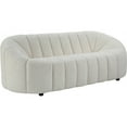 thumbnail image 1 of ACME Osmash Wooden Frame Sofa in White Teddy Sherpa, 1 of 6