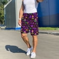 thumbnail image 7 of Bixox Men's Mardi Gra2 printed lightweight casual shorts, soft sleep shorts with pockets., 7 of 7