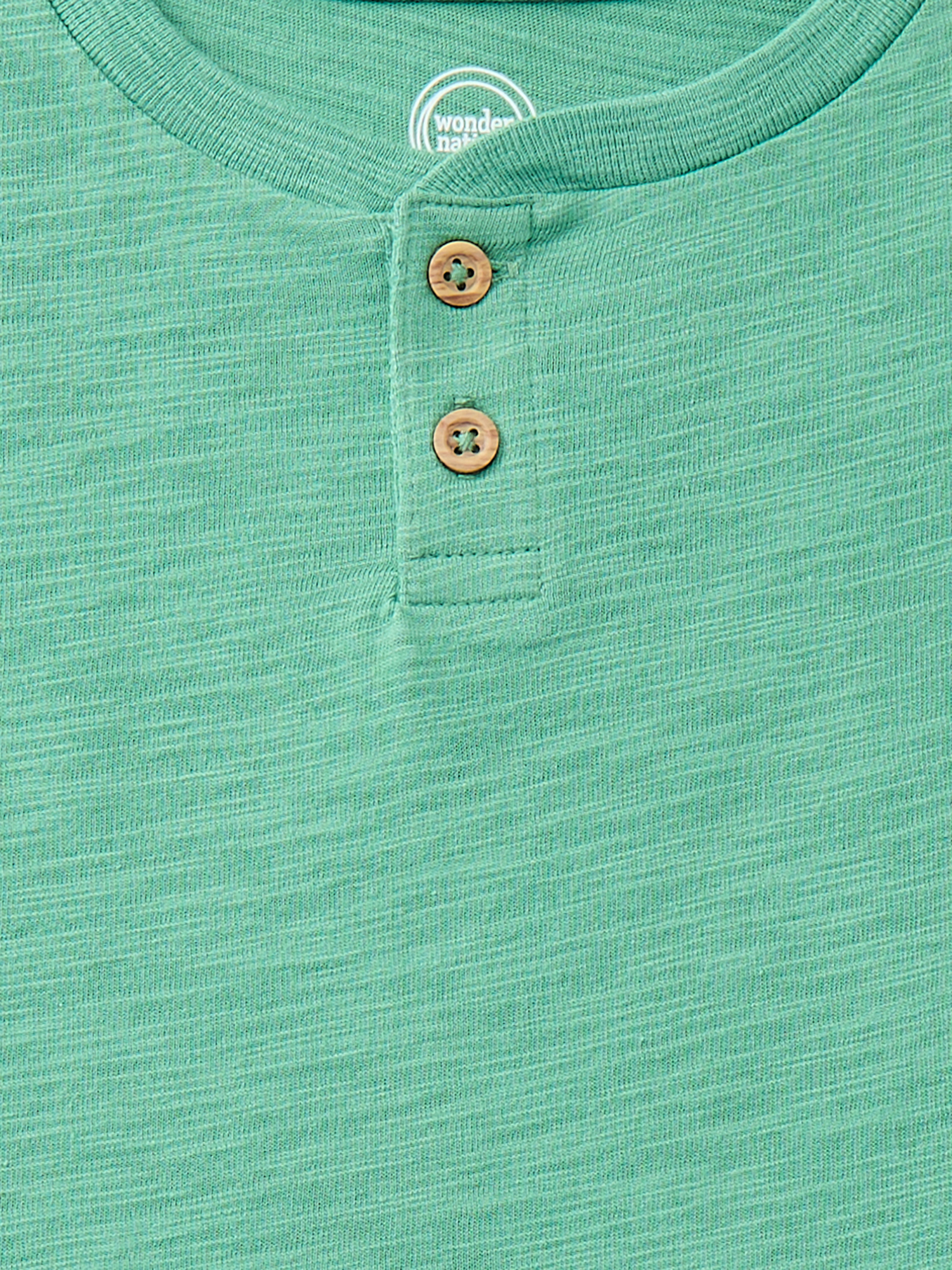 Wonder Nation Little Boys Slub Henley Tee with Short Sleeves, Sizes 4-10
