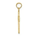 thumbnail image 2 of 14K Yellow Gold Charm Pendant Themed 24 mm 11 Diamond-Cut Filigree Cross, 2 of 3