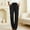 Black, variant on Women's Casual Ankle Pants Relaxed Fit Elastic Waist Comfortable Fall Season Trousers Women's Comfortable Lightweight Regular Pants Girl Pull On Sweatpants