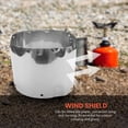 thumbnail image 4 of Pure Titanium Camping Stove Wind Shield Screen Outdoor Gas Windproof Windshield 15Cm, 4 of 8