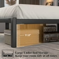 thumbnail image 5 of Twin Size Black Metal Bed Frame with Headboard, Heavy Duty Sturdy Platform Bed, No Box Spring Needed, Easy Assembly, Noise-Free, Modern Style Bedroom Furniture, 5 of 8