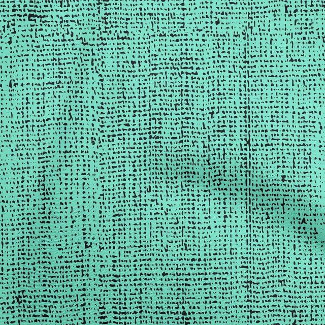 oneOone Tissu Popeline de Coton Vert Mer Texture Tissu pour Robe Tissu Imprimé au Mètre 42 Pouces de Large