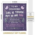 thumbnail image 6 of Grandma Gifts Blanket, Grandma Birthday Gifts, Gifts for Grandma from Granddaughter Grandson, Christmas, Grandparents Day Gifts for Grandma, to My Grandma Throw Blanket, 50"x60", 6 of 6