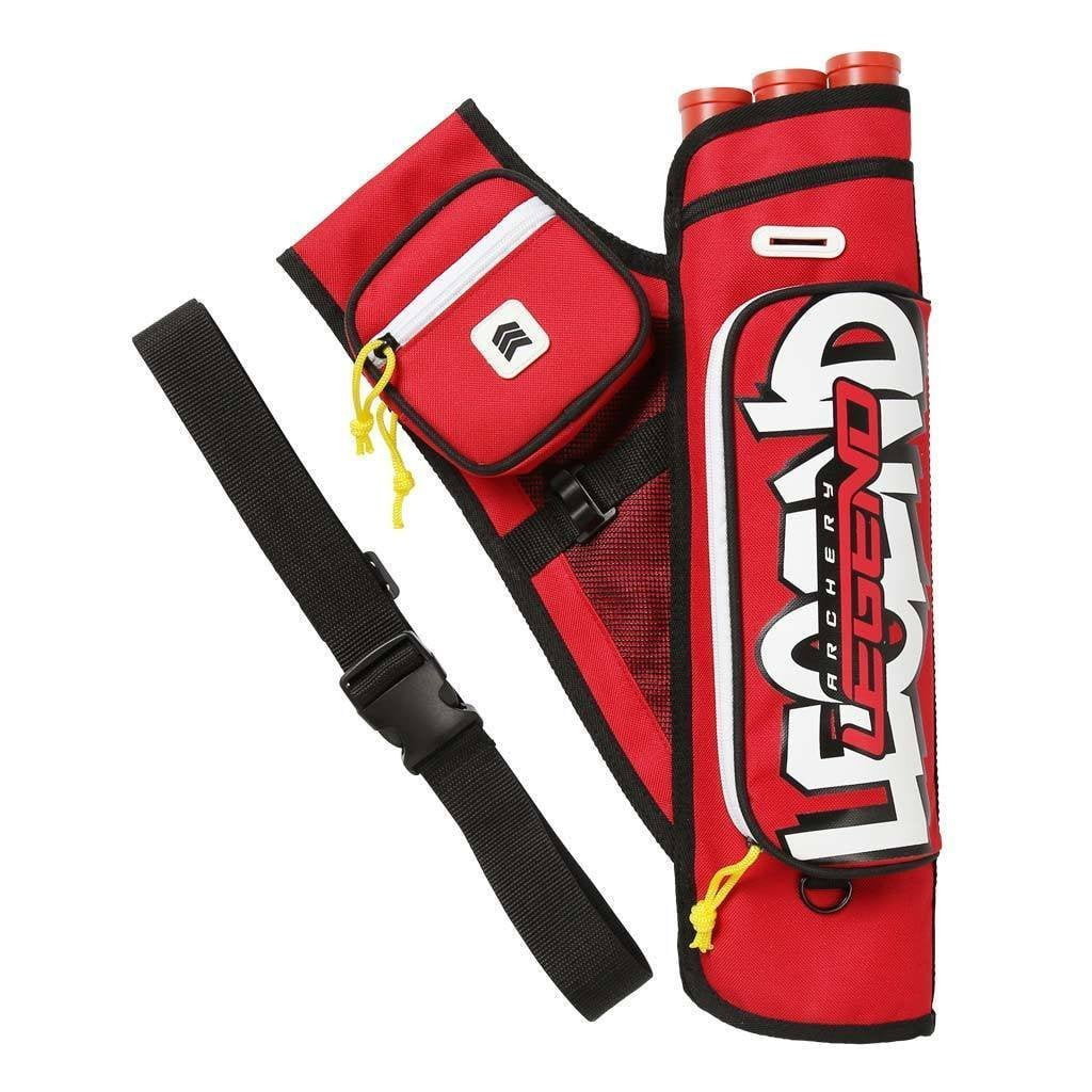 Archery Canvas Side//Back Arrow Quiver Hunting Target 3 Tube Hip Arrow Quiver