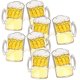 thumbnail image 3 of 4 Pcs Creative Glasses Beer Mug Shape Eyeglasses Fun Overflow Beer Cup Spectacles for Costume Party Festival Carnival(Golden), 3 of 5
