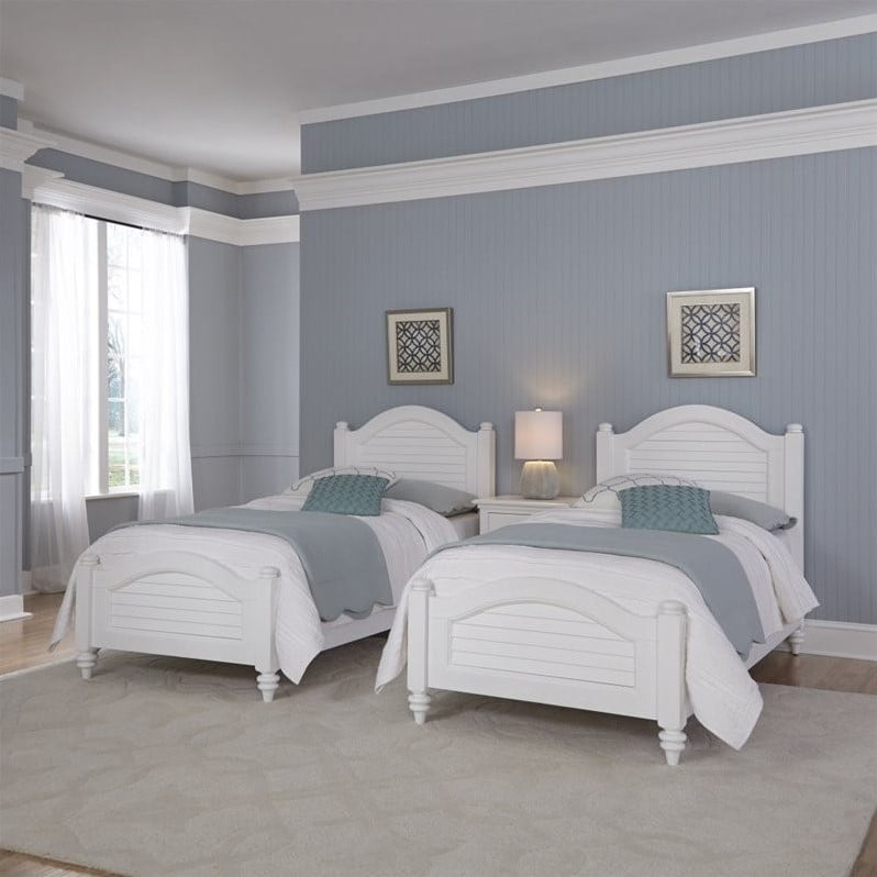 Home Styles Furniture Bermuda Twin, Bedroom With 2 Twin Beds