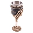 thumbnail image 1 of Copa de vino gótico Hugo 200ml de acero Inoxidable con Decoración de Barra de Garra, 1 of 6